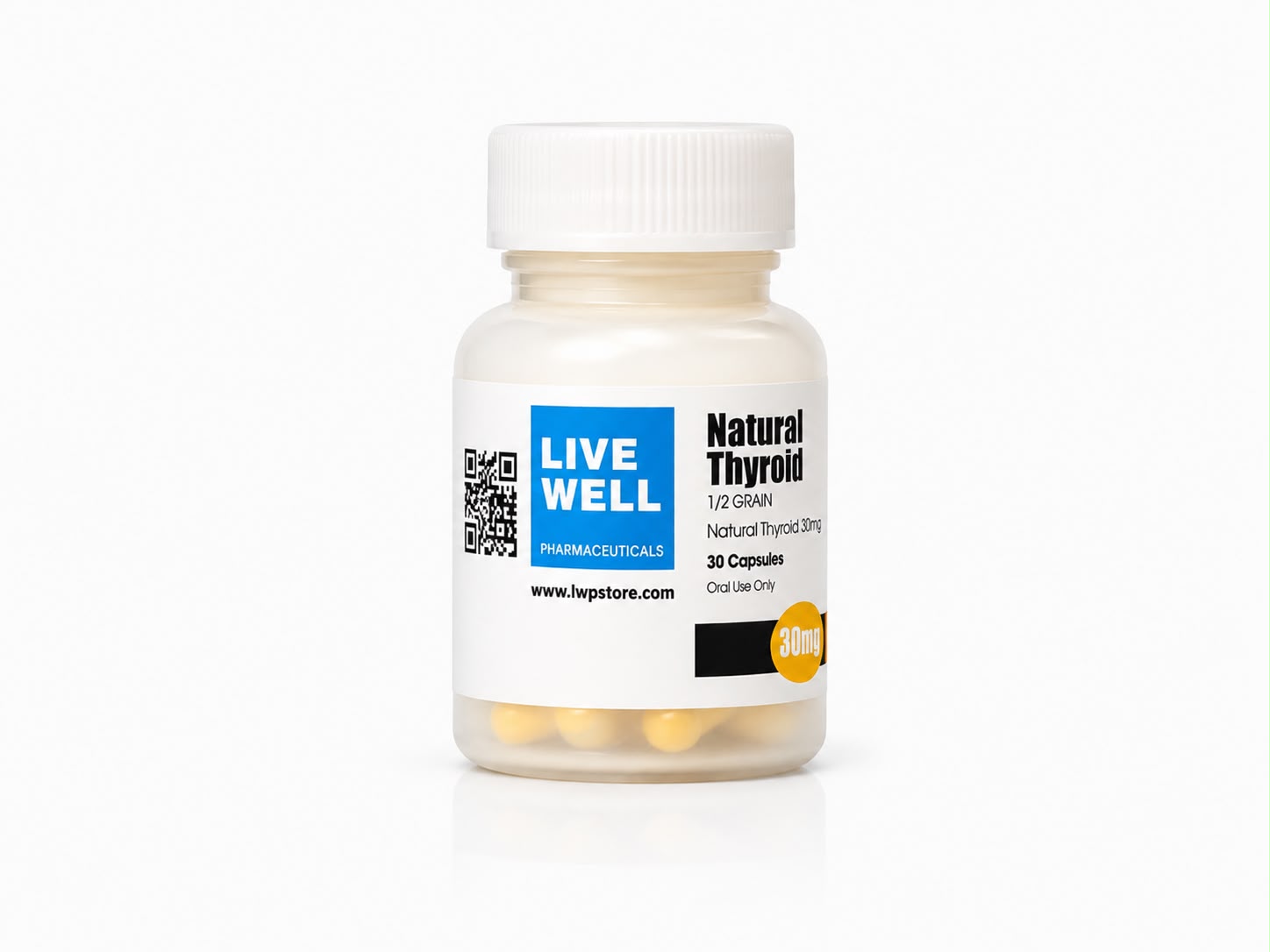 Natural Thyroid 1/2 Grain